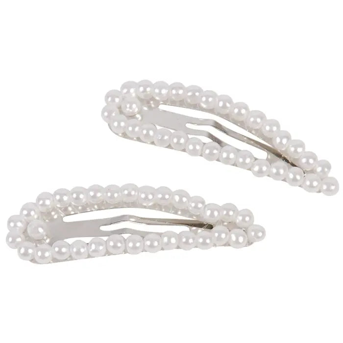 Clips Pärla Vit, 2 st