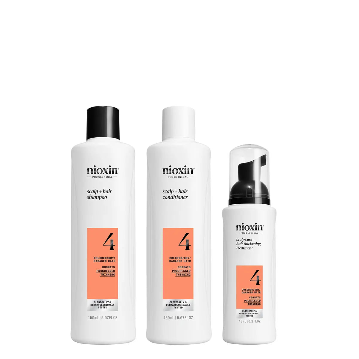 Nioxin System 4 Trial Kit for Colored Hair With Progressed Thinning